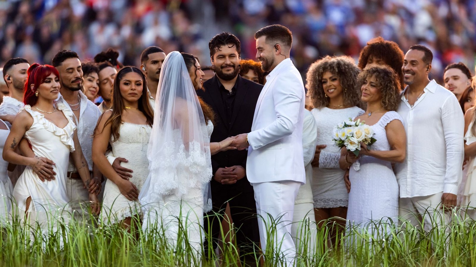 Wedding ceremony during Bad Bunny’s Super Bowl half-time show was genuine