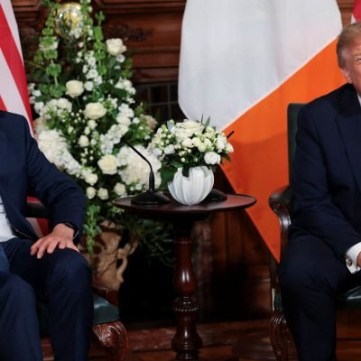 Trump calls for Irish reunification – and claims ‘it will happen eventually’