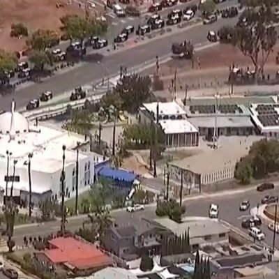 Three killed after two teenagers open fire at California mosque